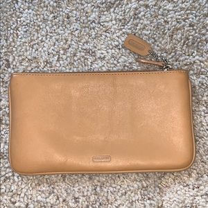 Tan coach wallet